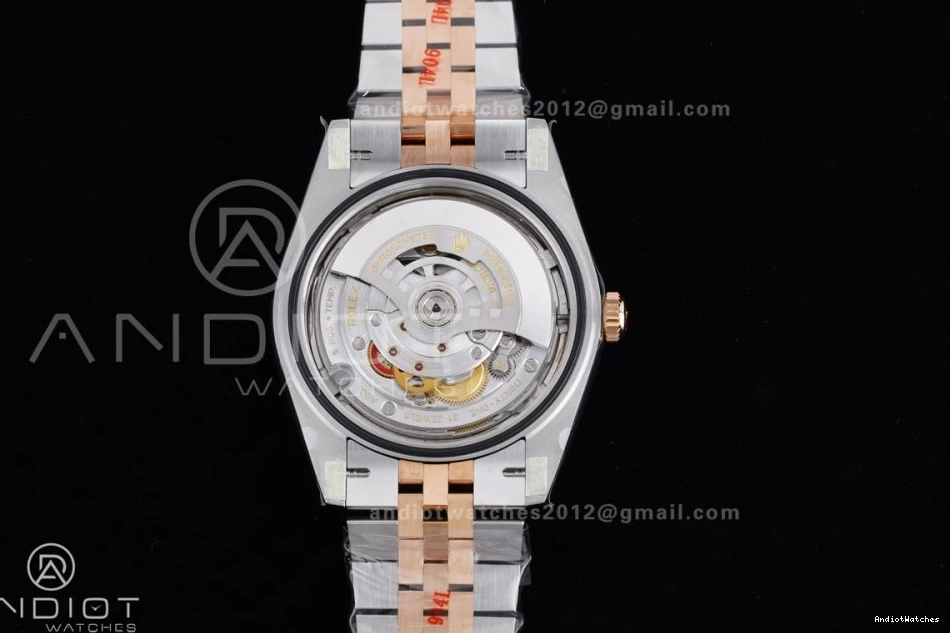 41 on SS Jubilee 591 126331 904L DateJust RG SH RG Steel Bracelet Best 1:1 Clean Premium Dial Edition Diamonds 1229